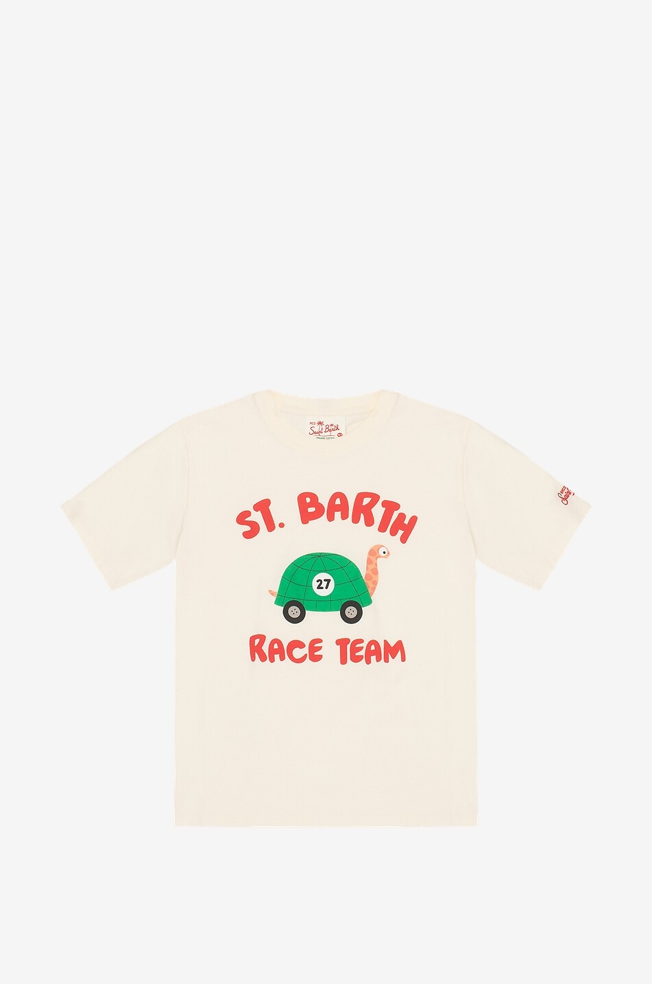 MC2 SAINT BARTH Race Team boys' cotton T-shirt Boy LIGHT YELLOW 1