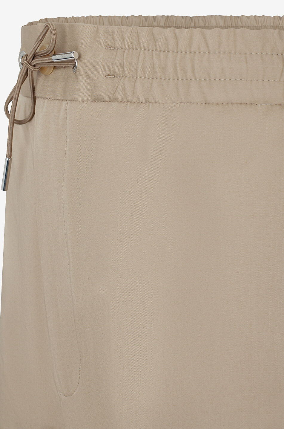 MONCLER Jogger fit straight-leg gabardine trousers Men BEIGE 2