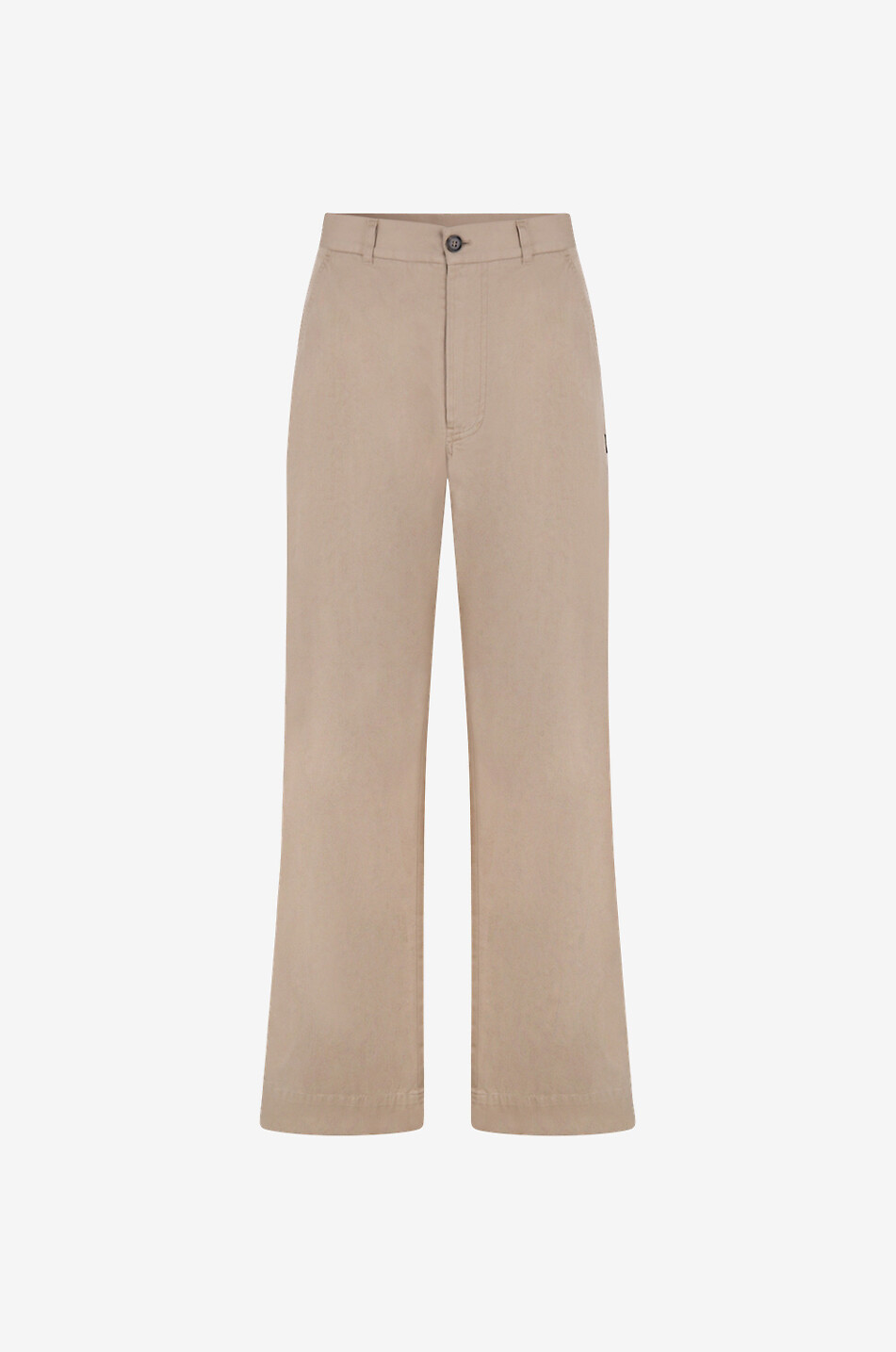 Pantalon droit décontracté en gabardine Numeric Signature