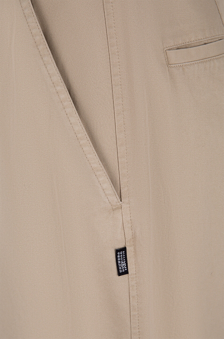 Pantalon droit décontracté en gabardine Numeric Signature