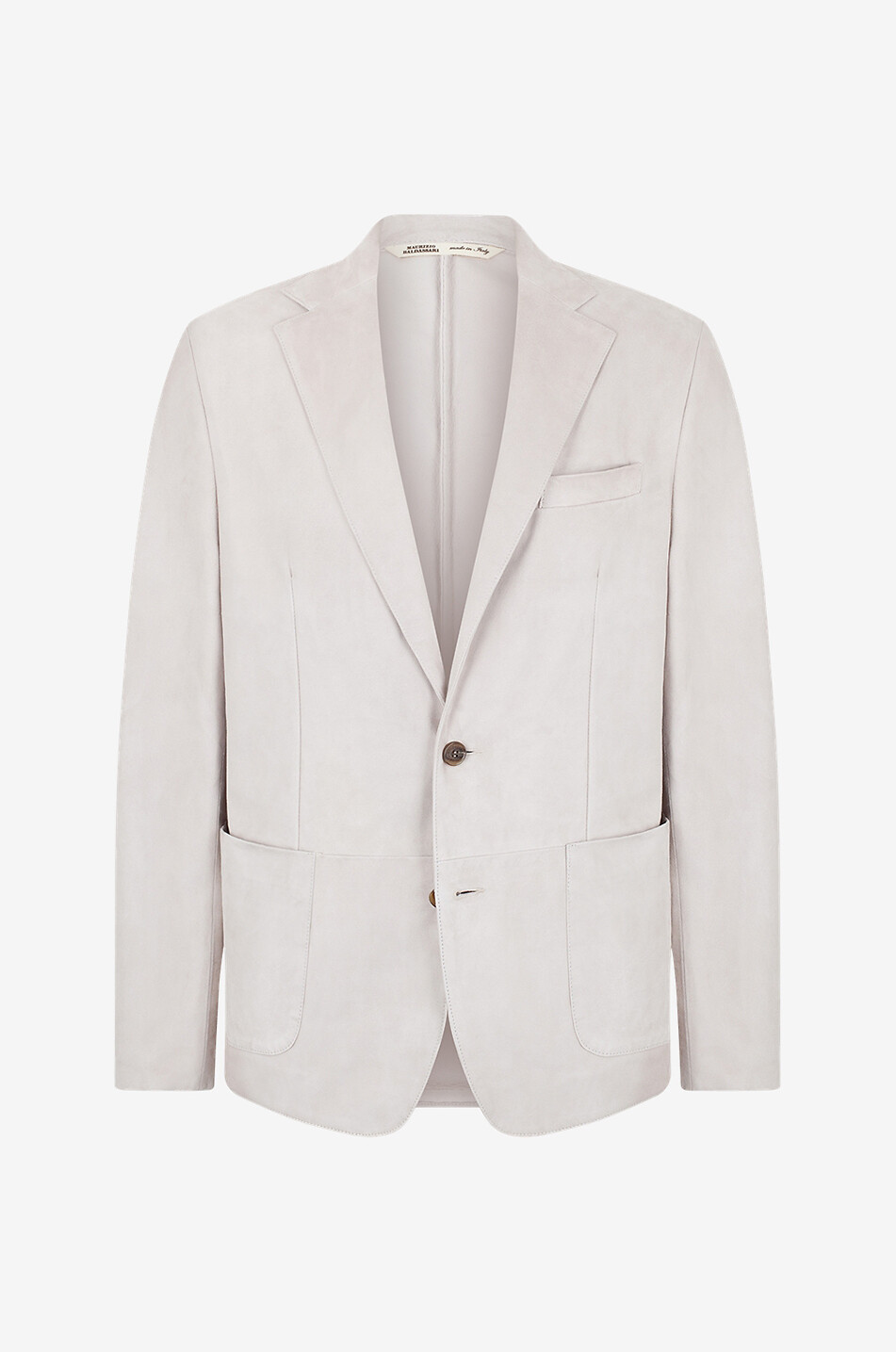 Blazer en daim à boutonnage simple