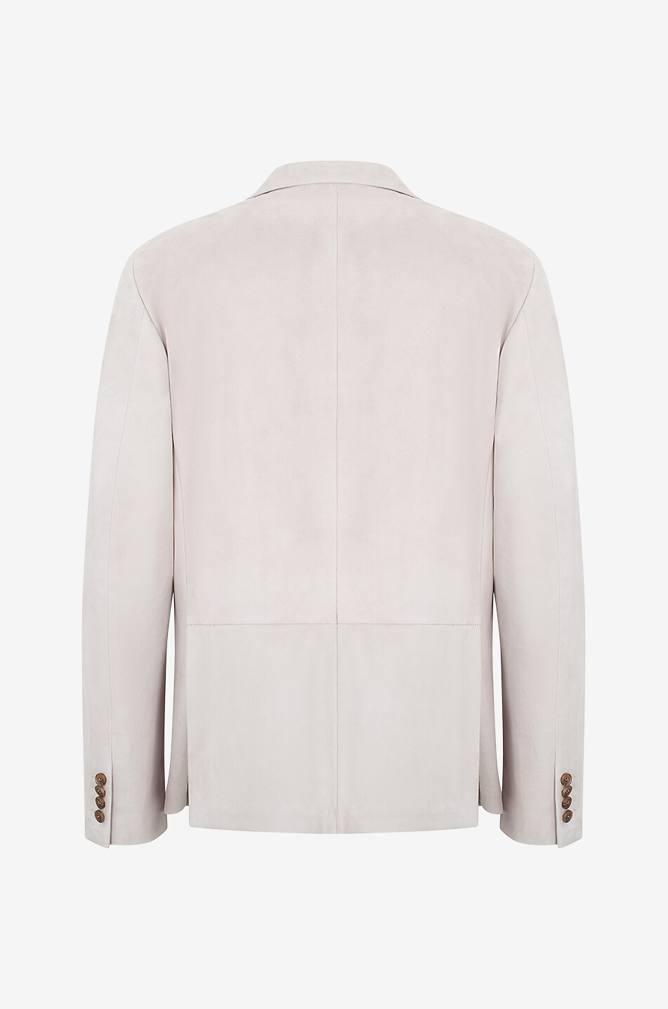 Blazer en daim à boutonnage simple