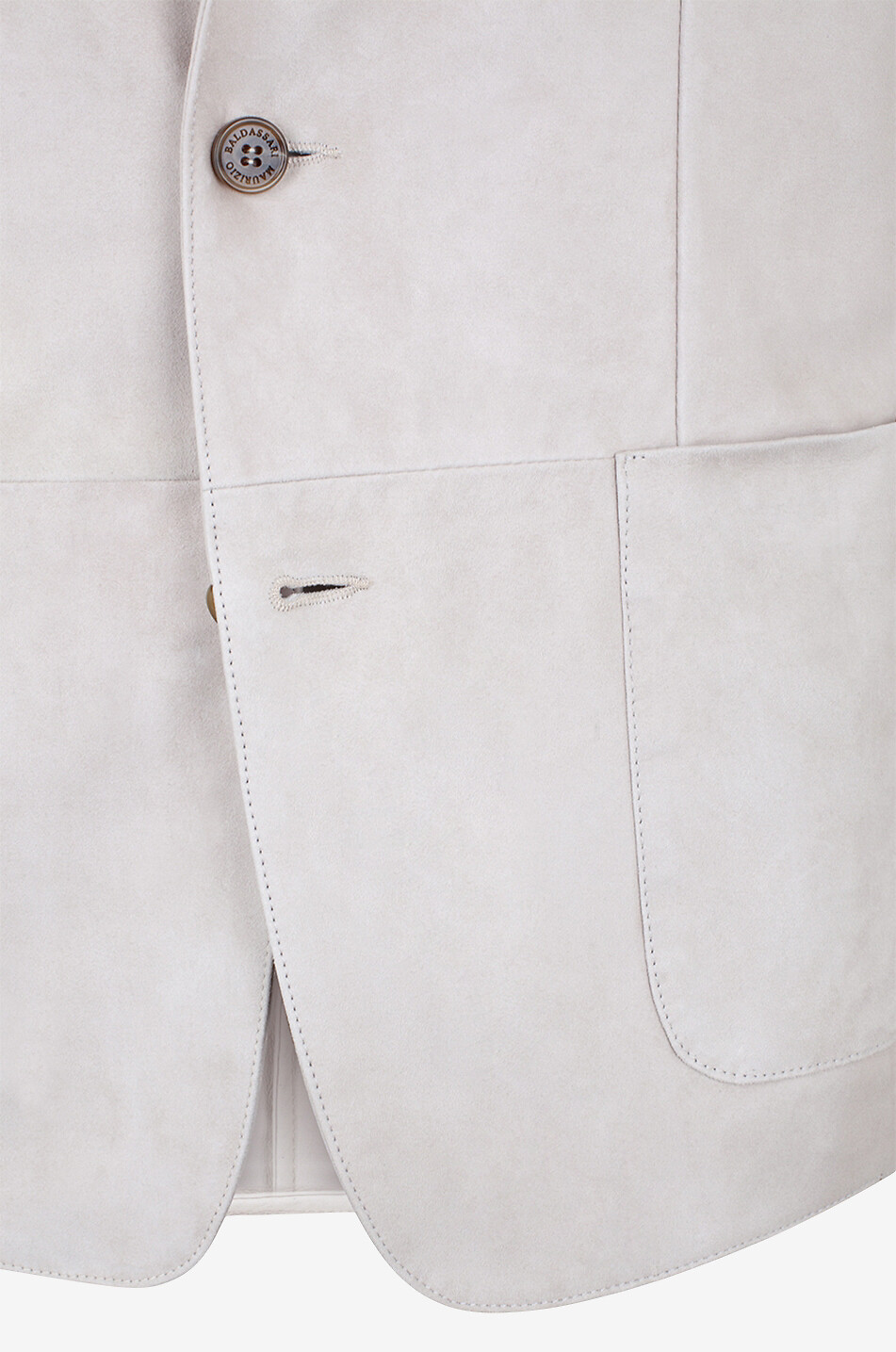 Blazer en daim à boutonnage simple