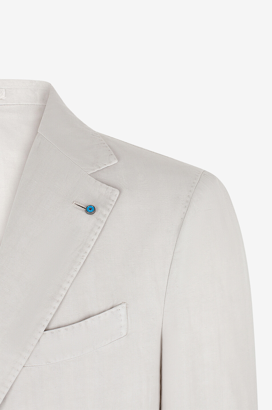 GIAMPAOLO Blazer aus Lyocell Leinen und Baumwolle Novoli Herren Hellbeige 3