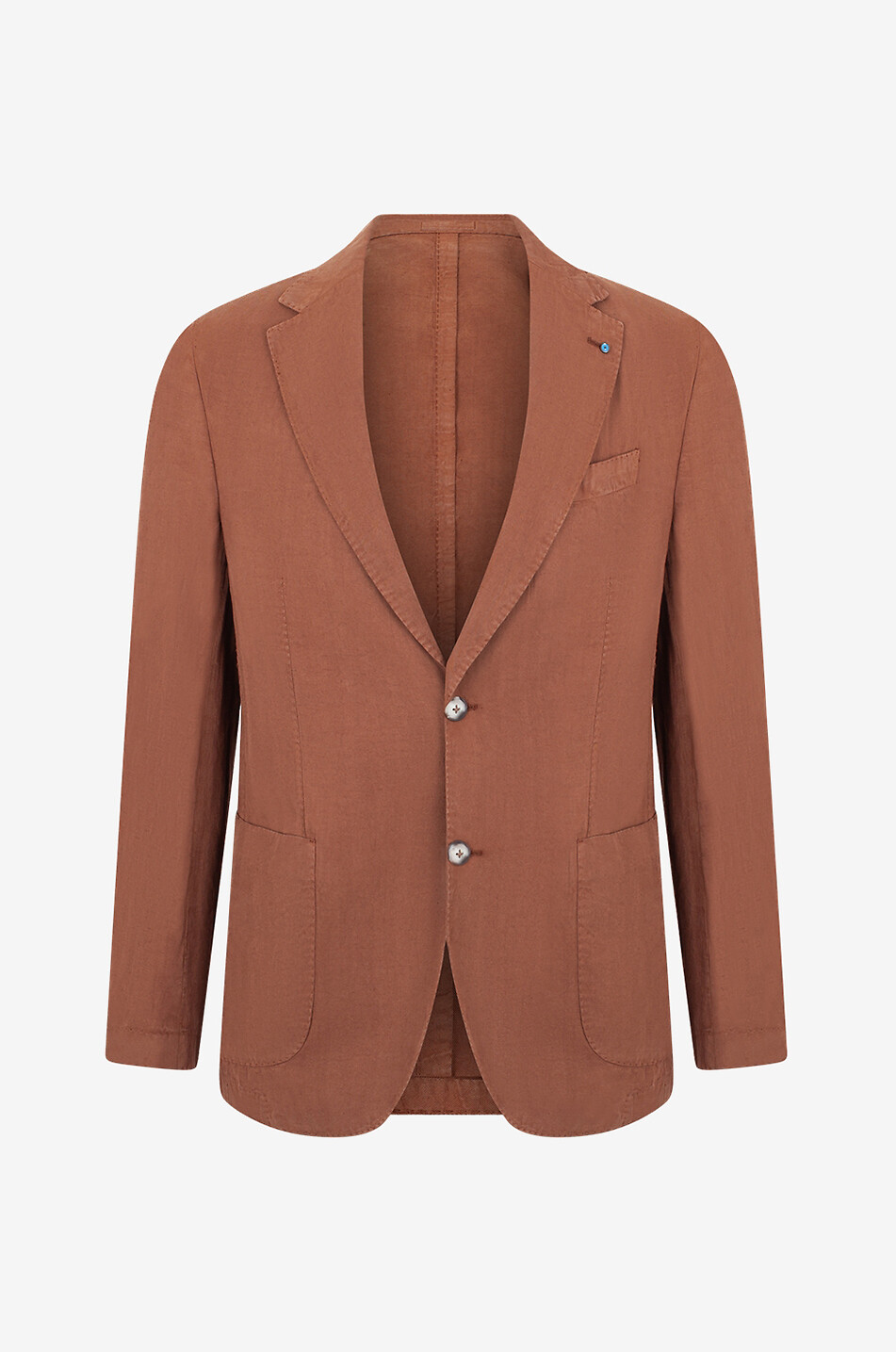 GIAMPAOLO Blazer aus Lyocell Leinen und Baumwolle Novoli Herren MITTELBRAUN 1