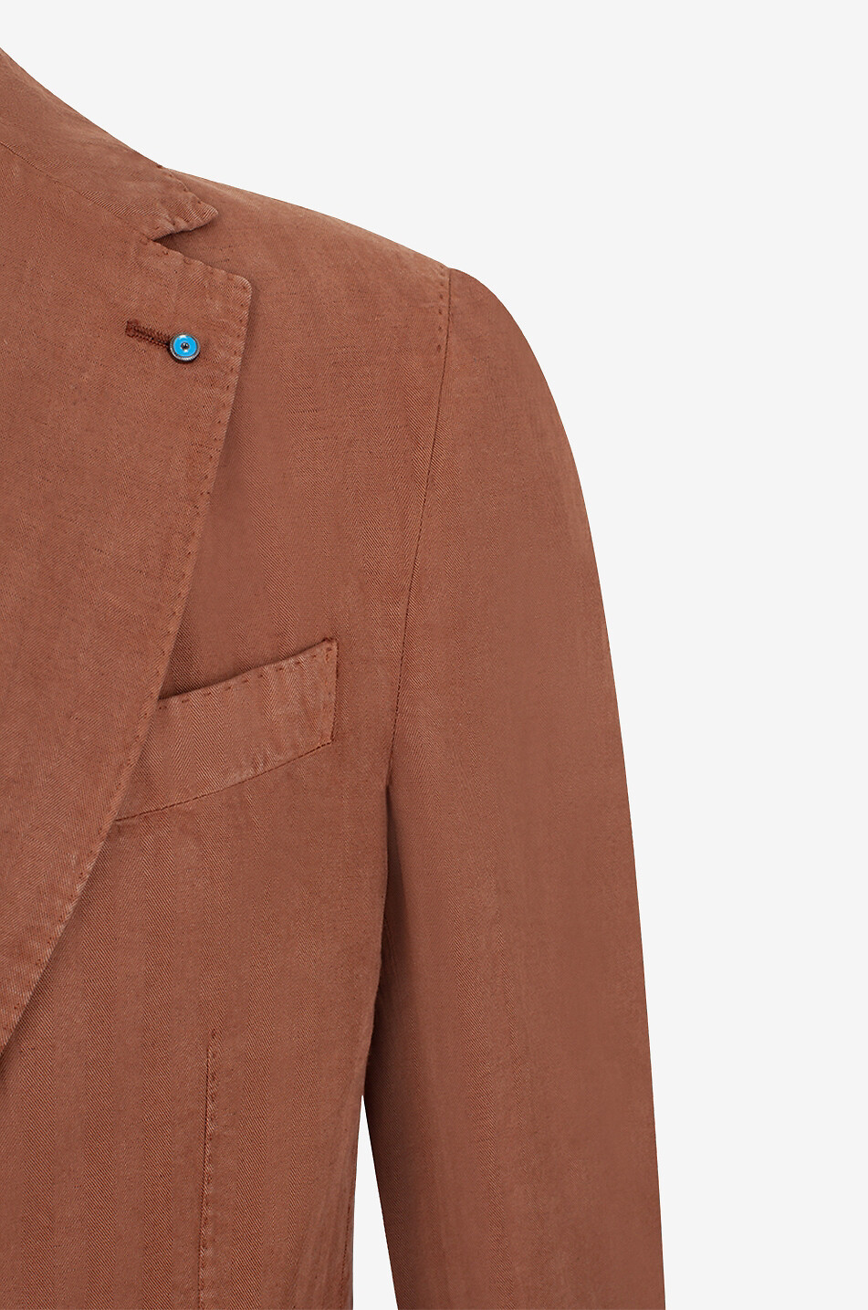 GIAMPAOLO Blazer aus Lyocell Leinen und Baumwolle Novoli Herren MITTELBRAUN 3