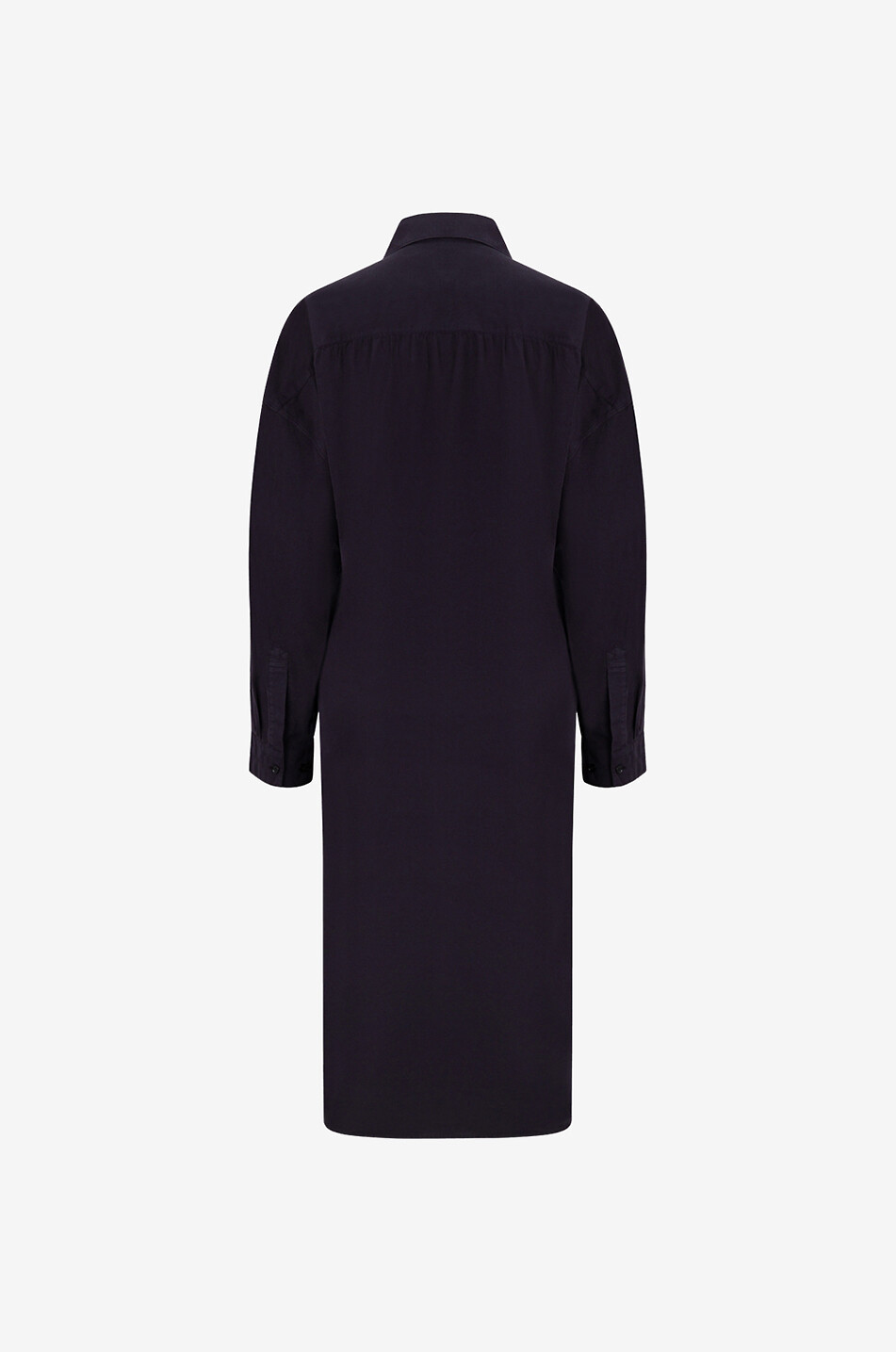 LEMAIRE Midi-Hemdkleid aus Baumwolle Straight Collar Twisted Damen DUNKELBLAU 2
