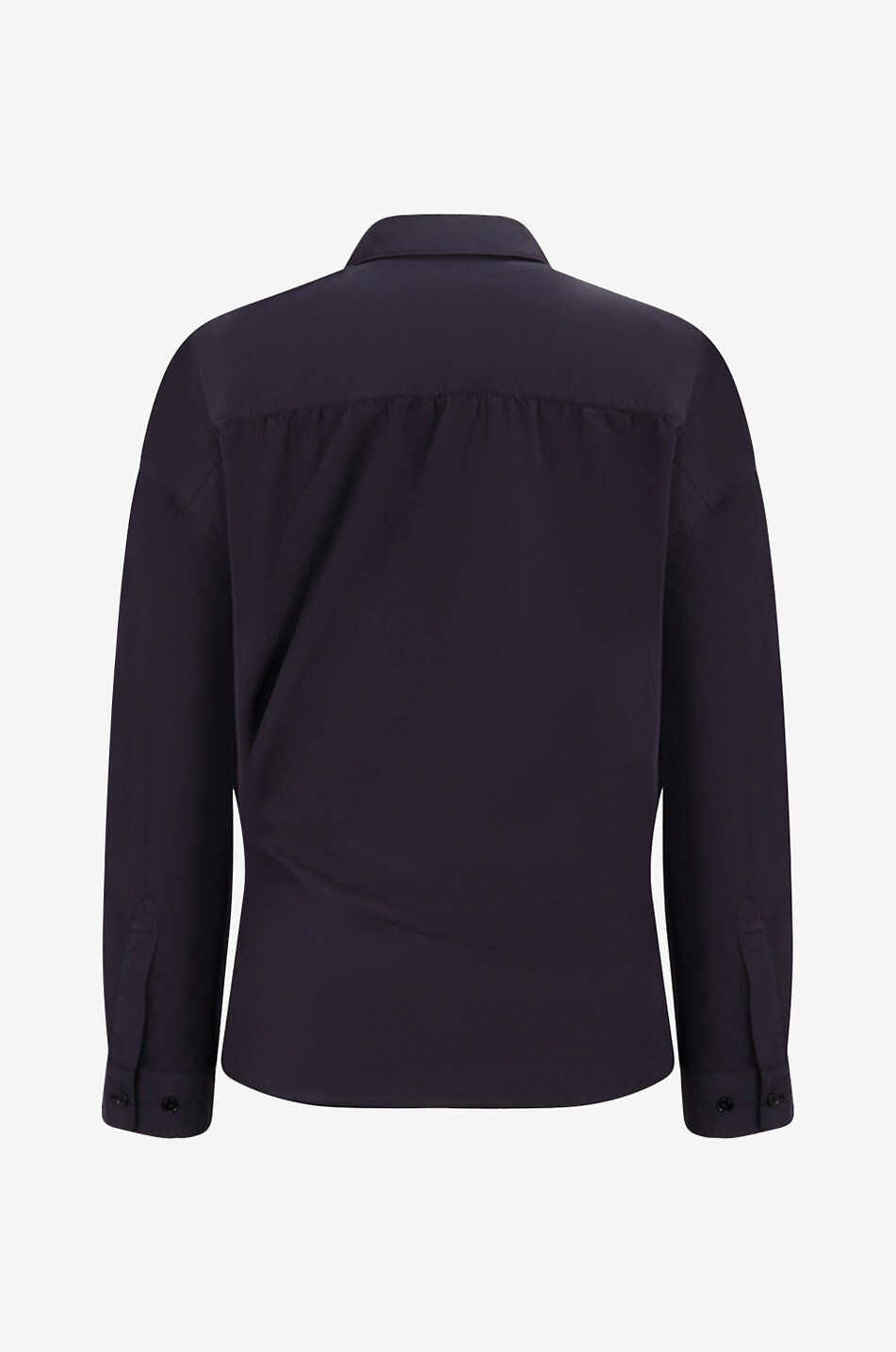LEMAIRE Asymmetrisches Hemd Straight Collar Twisted Damen DUNKELBLAU 2