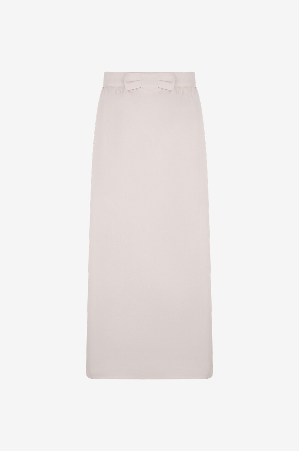 MAISON PRUNE GOLDSCHMIDT Gabardine-Midirock mit Schleife Busserole Damen CREMEFARBEN 1