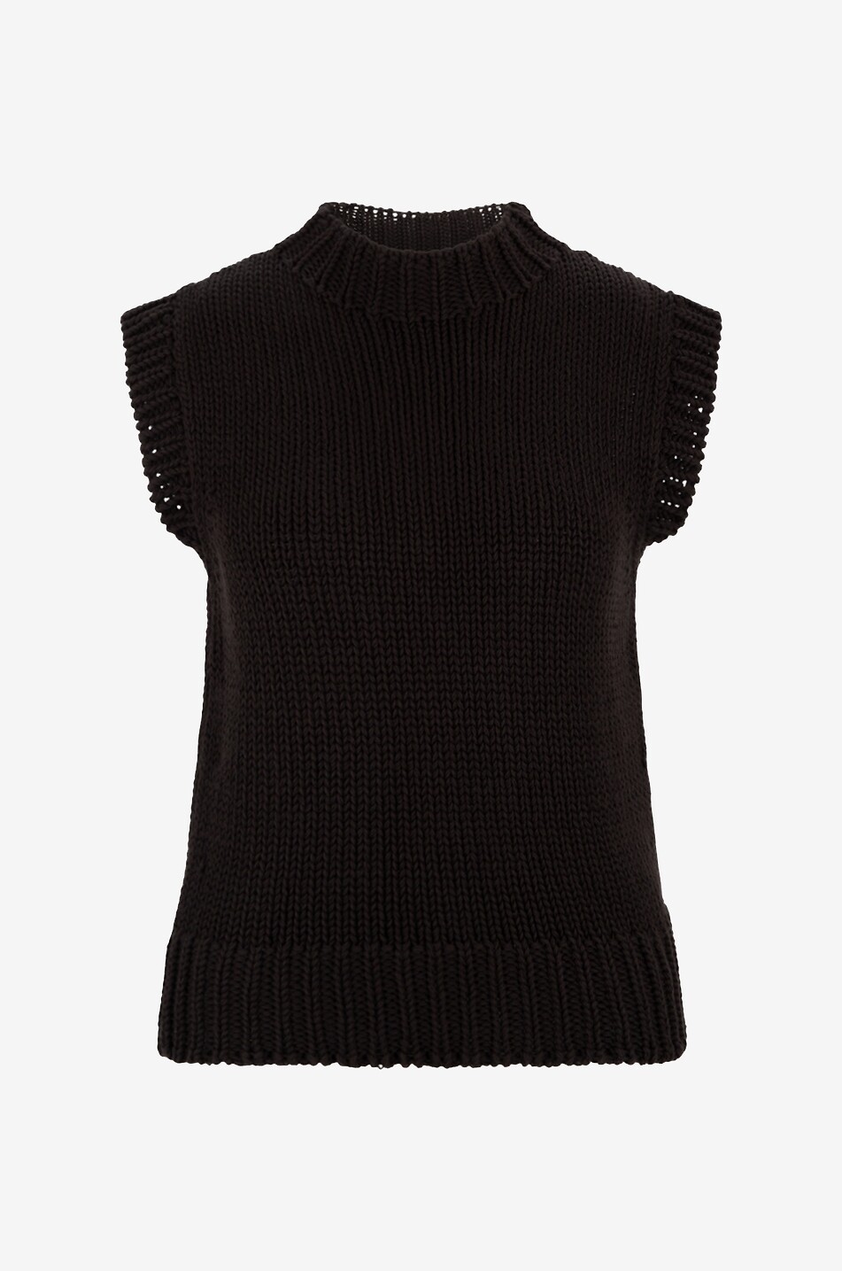 Pull sans manches en coton Chunky