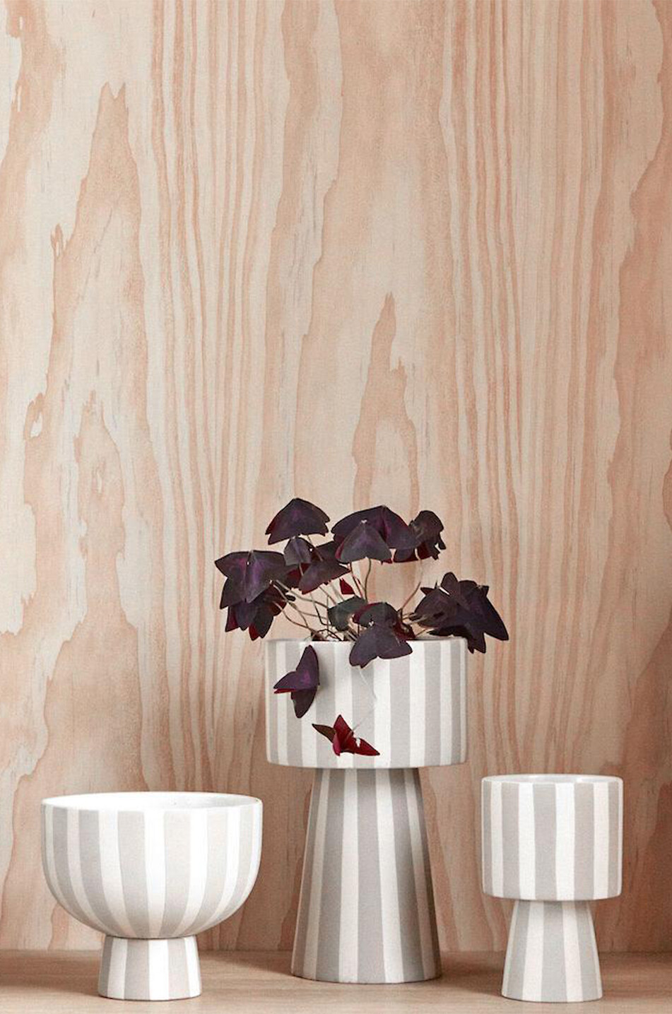 OYOY LIVING DESIGN Pot de fleurs rayé Toppu - H 24 Maison MULTICOLORE 2