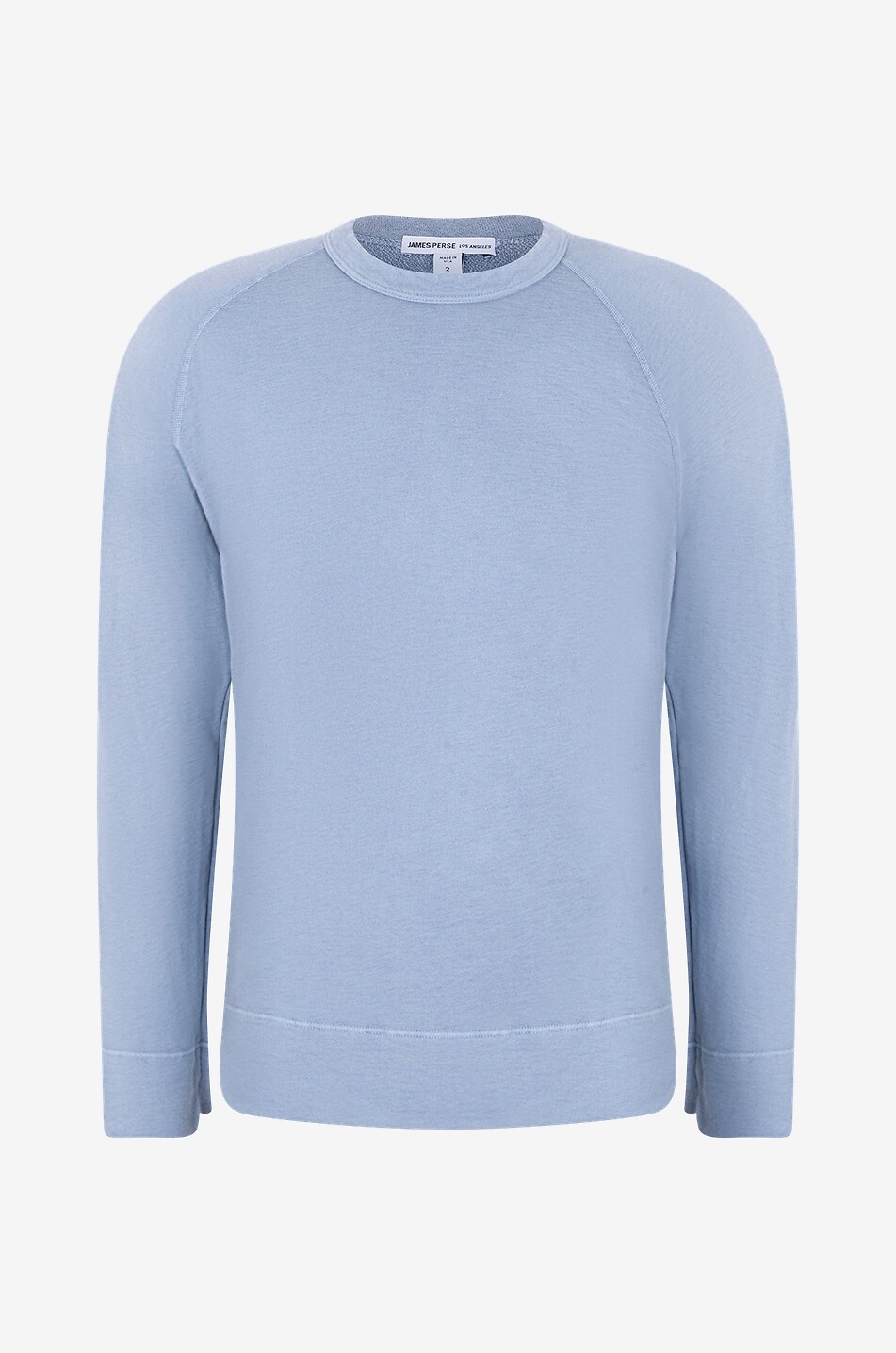 JAMES PERSE Sweat-shirt à col rond jersey flammé Homme BLEU 1