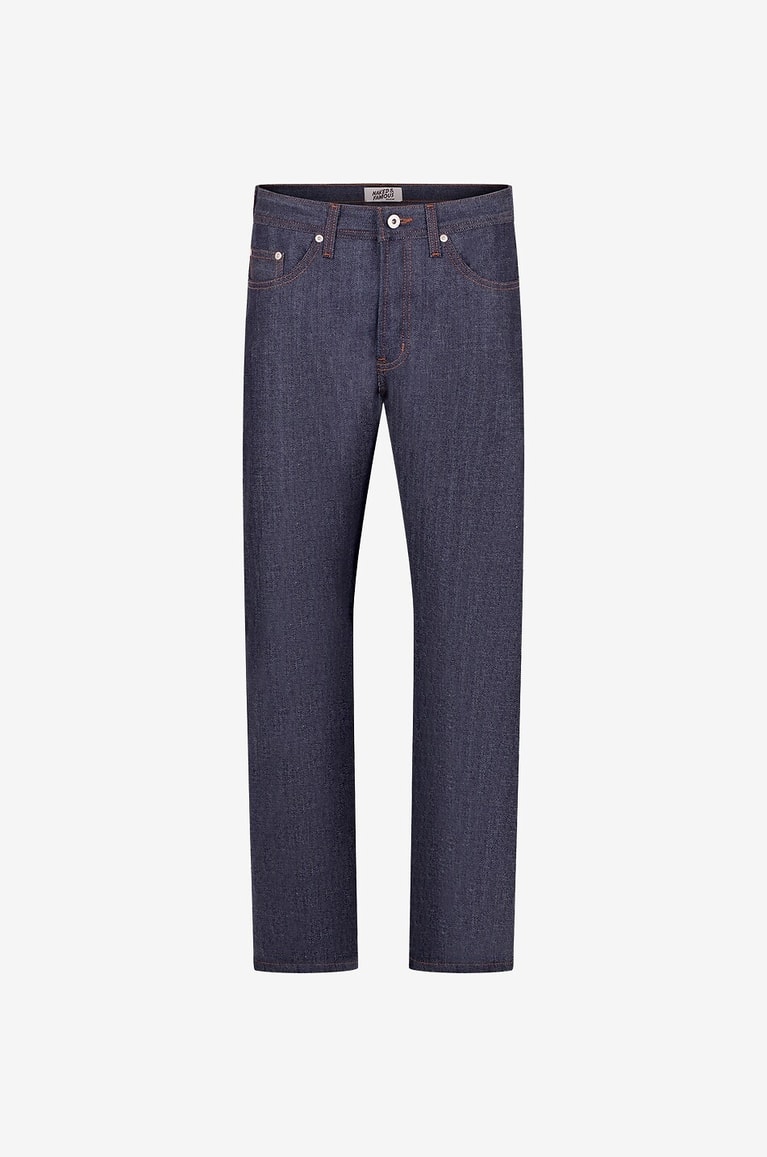NAKED & FAMOUS DENIM The Weird Guy cotton straight-leg jeans Men BLUE 1