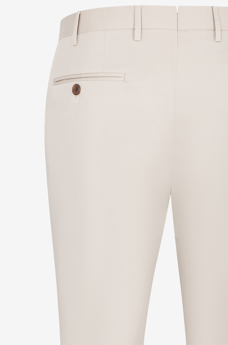 CORNELIANI Cotton stretch slim fit chino trousers Men Light beige 3