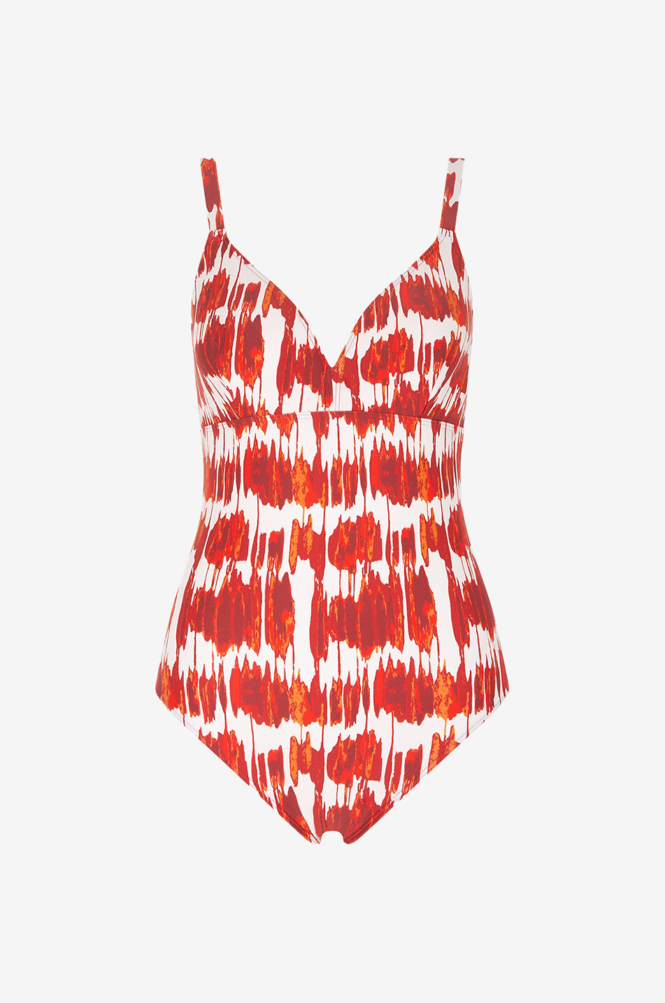 DNUD Badeanzug Aquarell Damen ORANGE 1