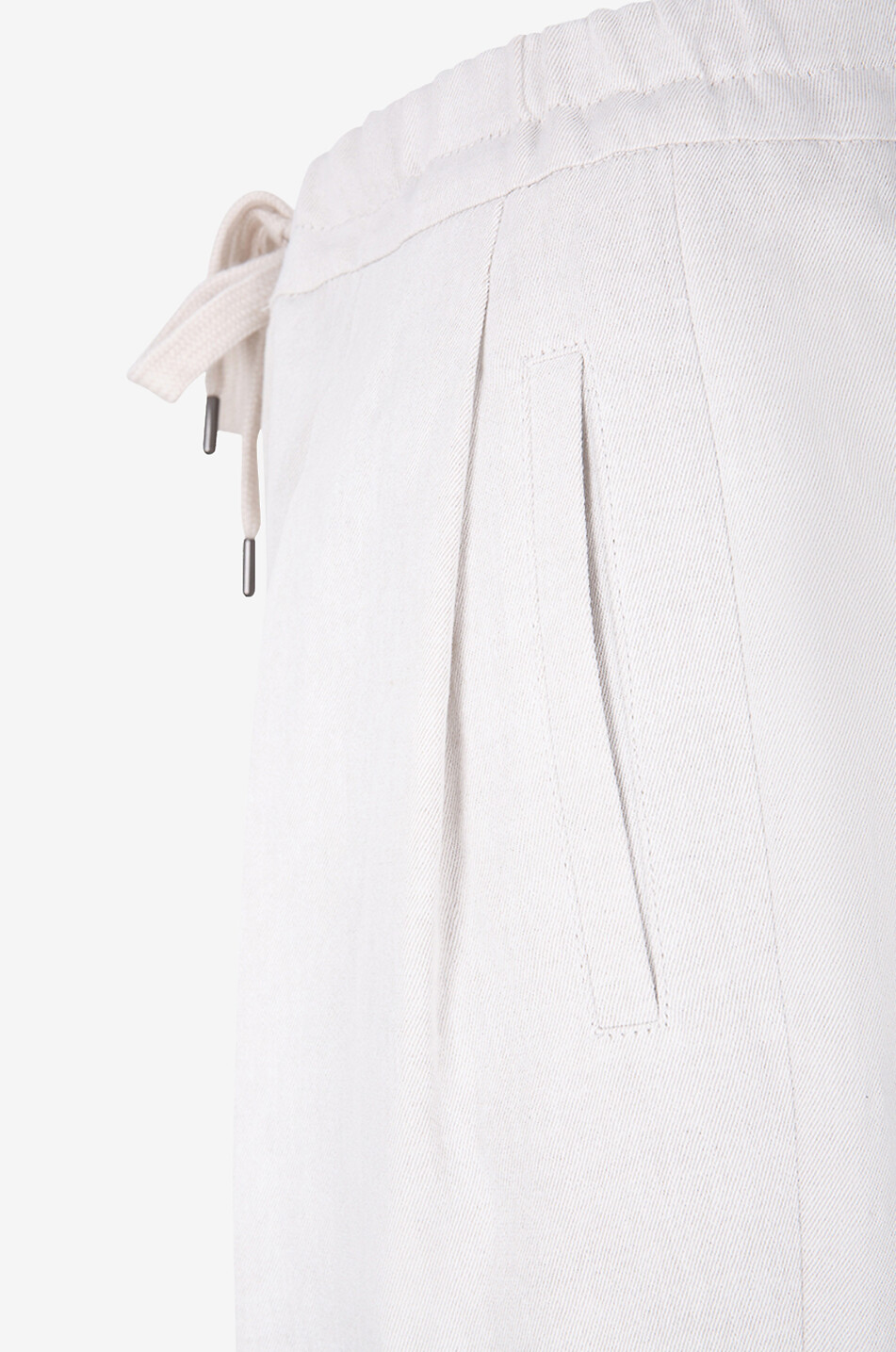 BRUNELLO CUCINELLI Slouchy cropped gabardine carrot trousers Women LIGHT GREY 3