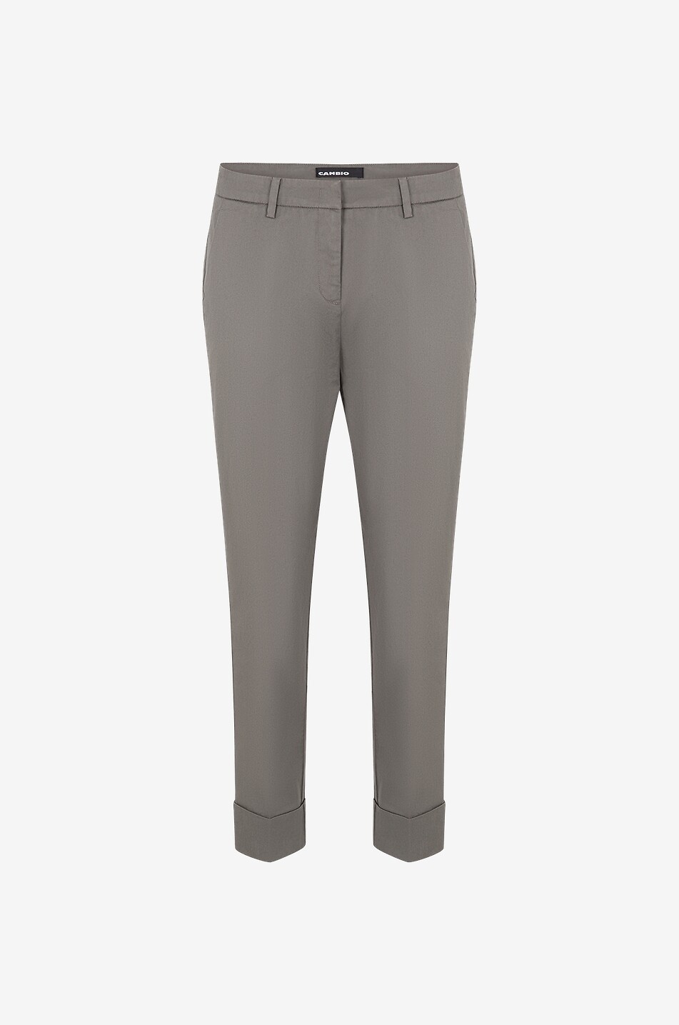 Pantalon droit raccourci en coton Krystal