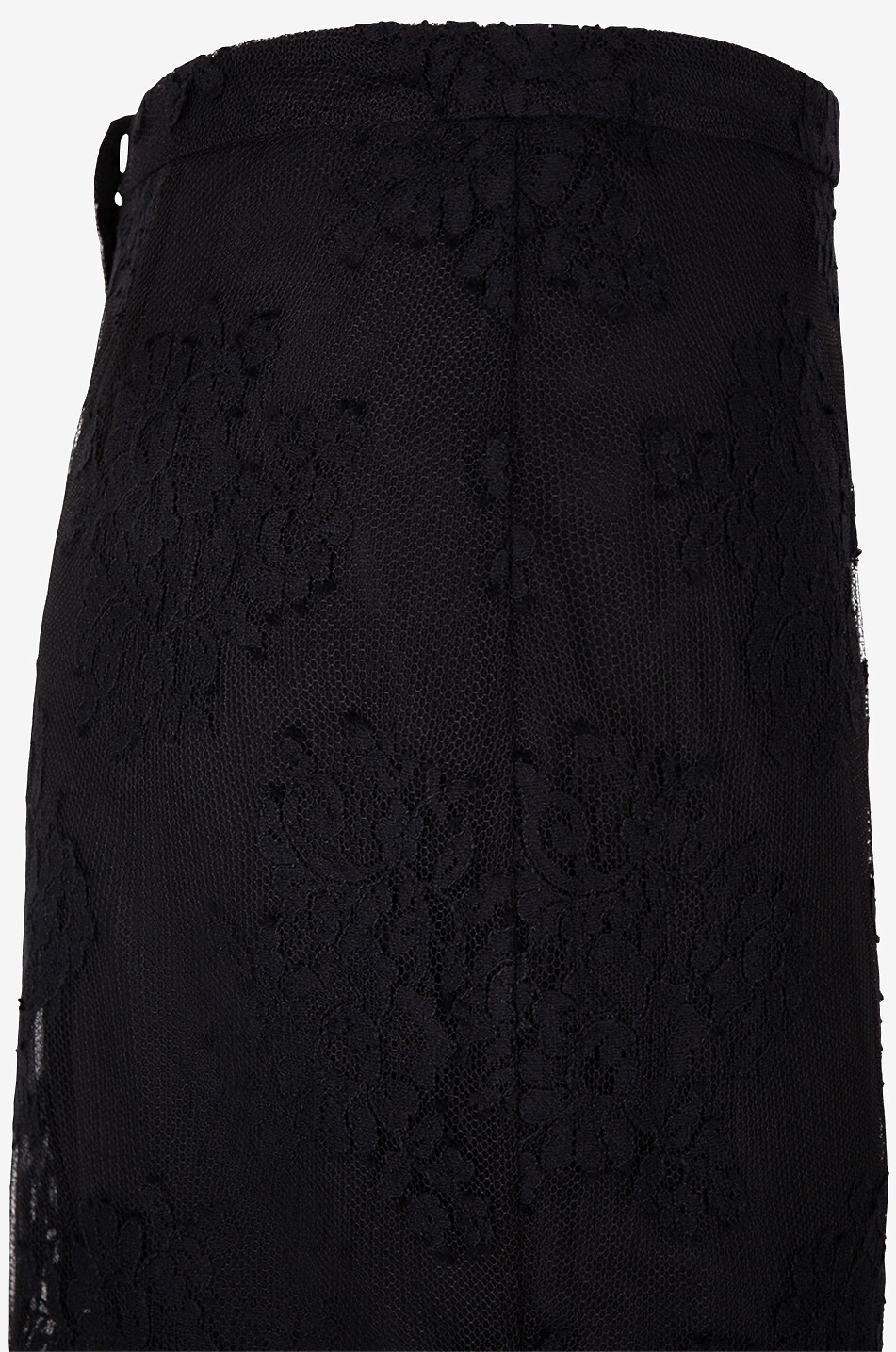 DOLCE & GABBANA Jupe fourreau fendue en dentelle Femme NOIR 3