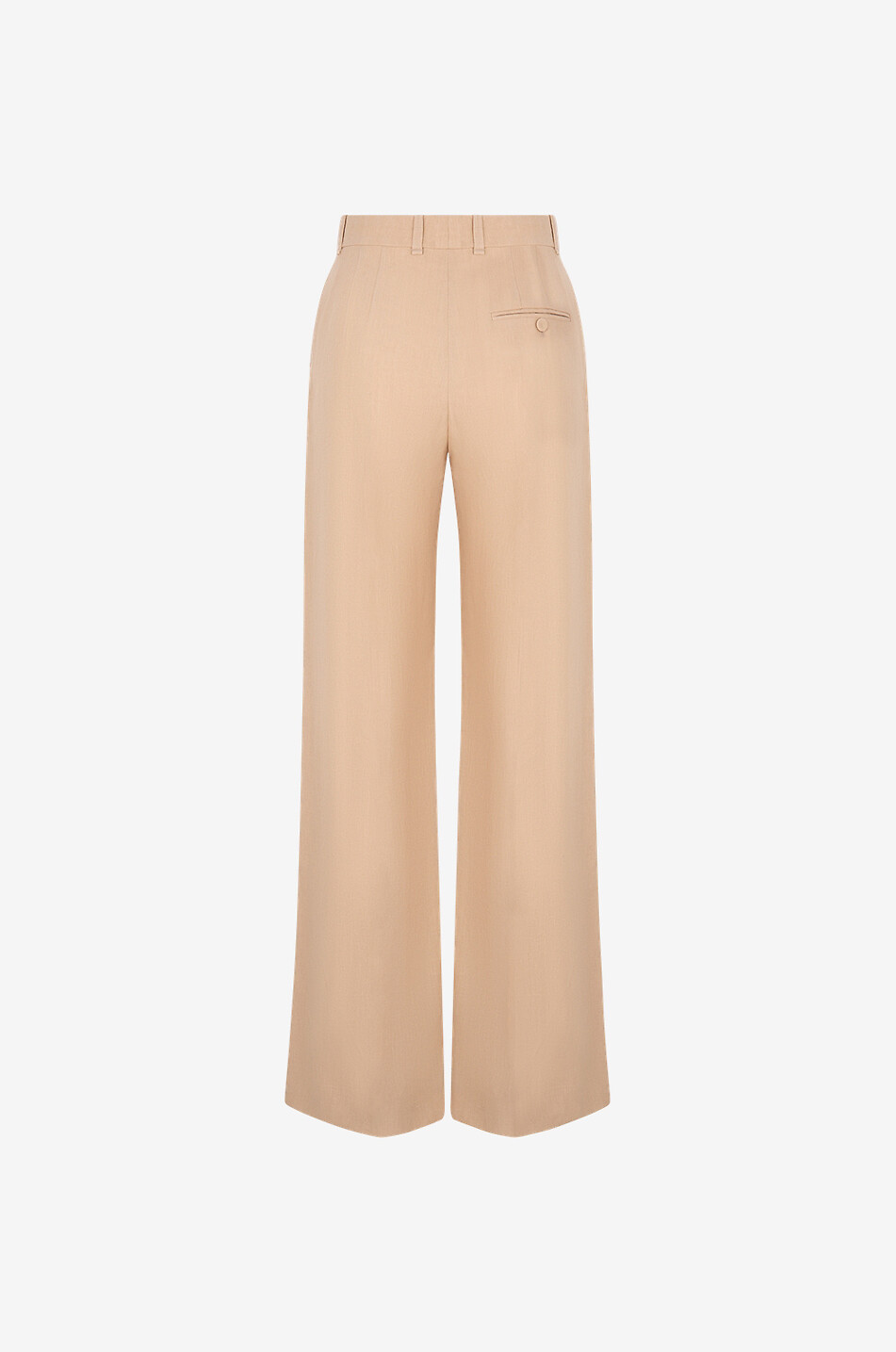 CHLOE Pantalon tailleur taille haute en lin Femme BEIGE 2
