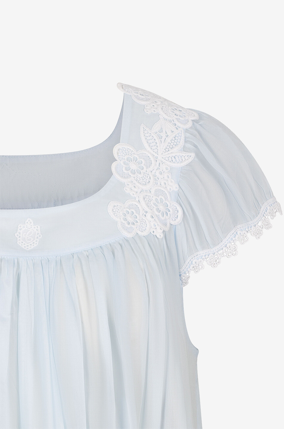 CELESTINE Chemise de nuit en coton Ronya 2 Femme BLEU CLAIR 6