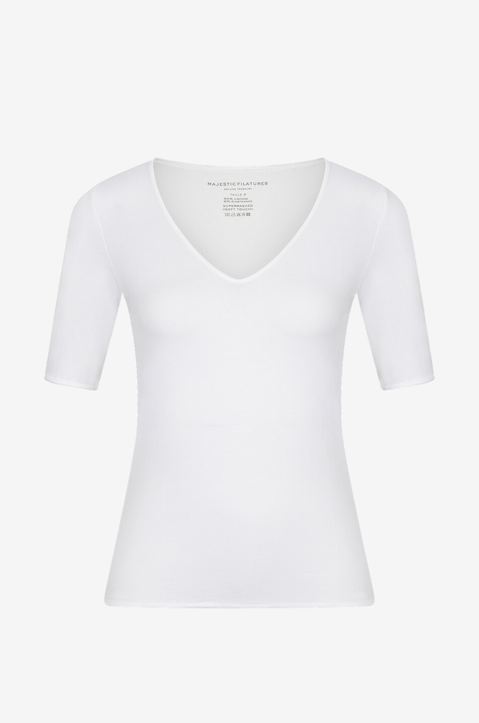 Kurzärmeliges T-Shirt aus Viskose