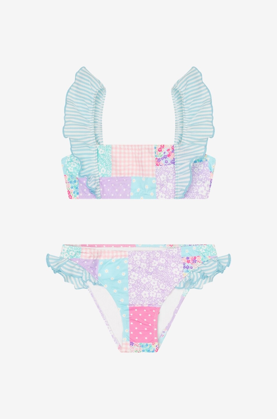 Bikini fille motif patchwork Lindy