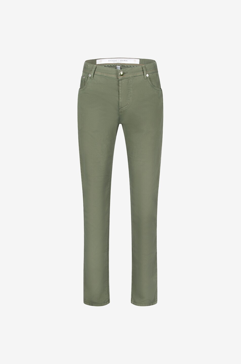 Tokyo cotton and linen straight-leg trousers