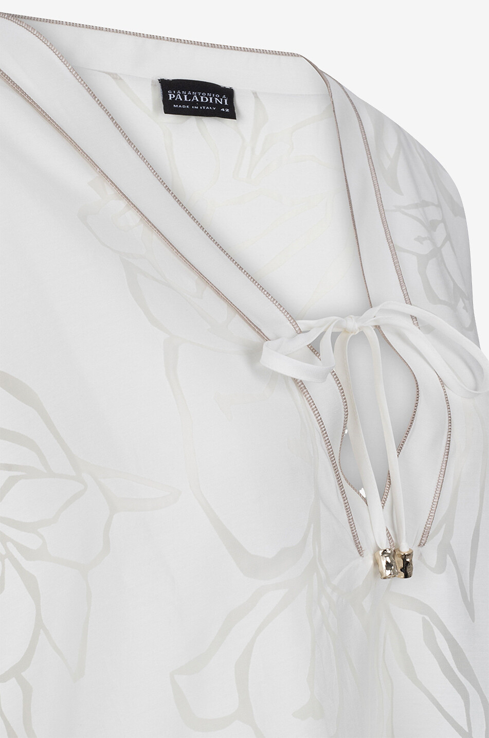 PALADINI Dalia viscose beach tunic Women WHITE 3