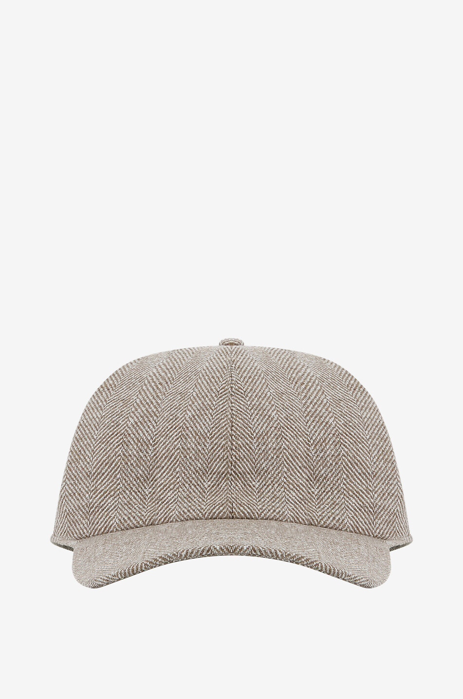 Virgin wool silk and linen baseball cap