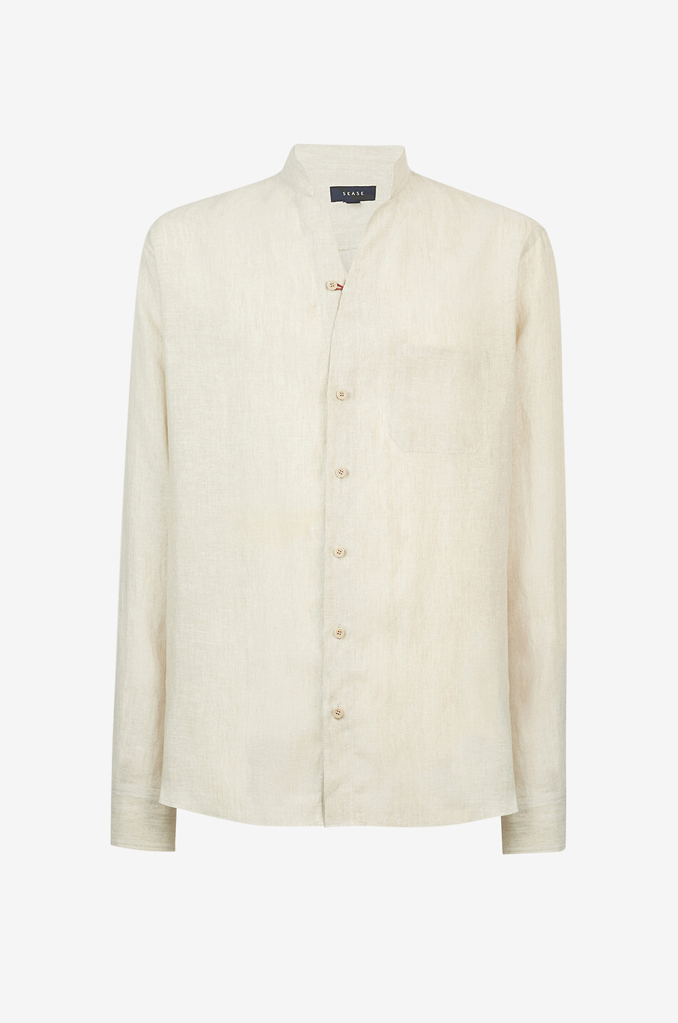 SEASE Fish Tail long-sleeved shirt Men BEIGE 1