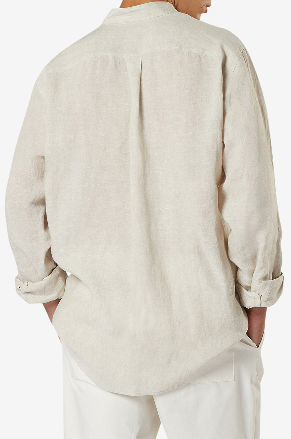 SEASE Fish Tail long-sleeved shirt Men BEIGE 4