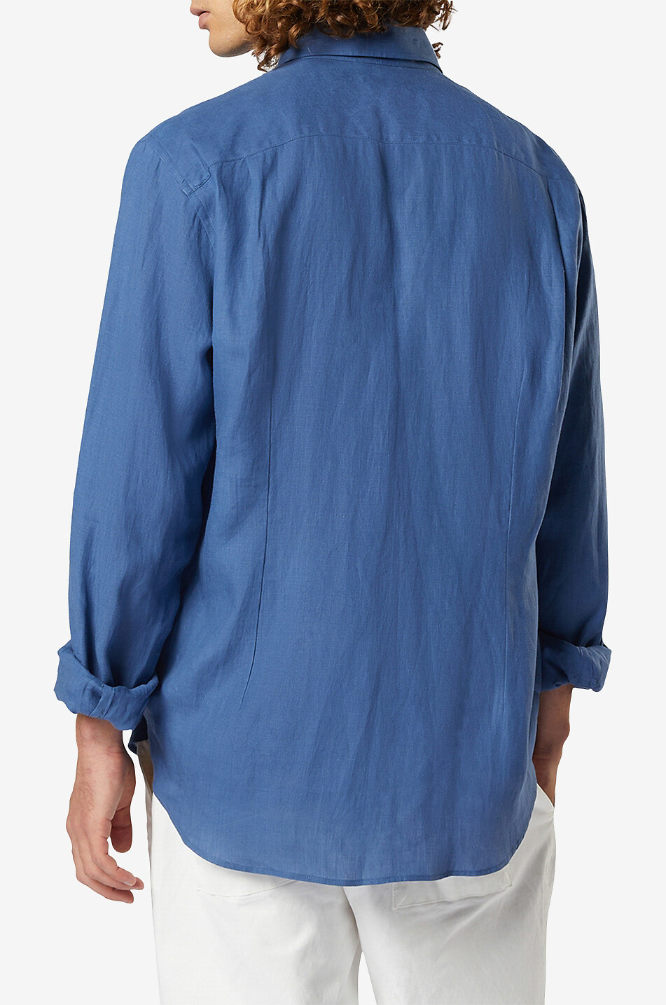 SEASE Chemise en chanvre à manches longues Classica BD Homme BLEU 4