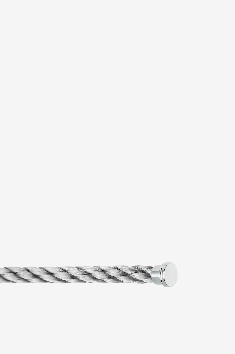 FRED PARIS Force 10 GM Acier bracelet cable with white gold plated ends Women GREY 1