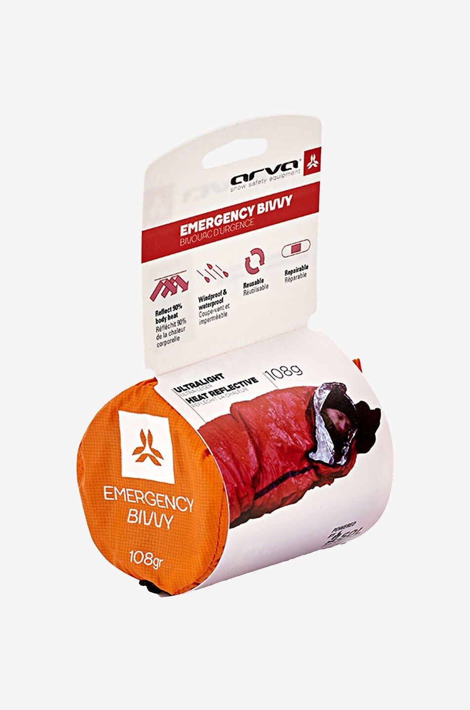 ARVA Leichter Wanderschlafsack Emergency Bivvy Damen Farblos 2