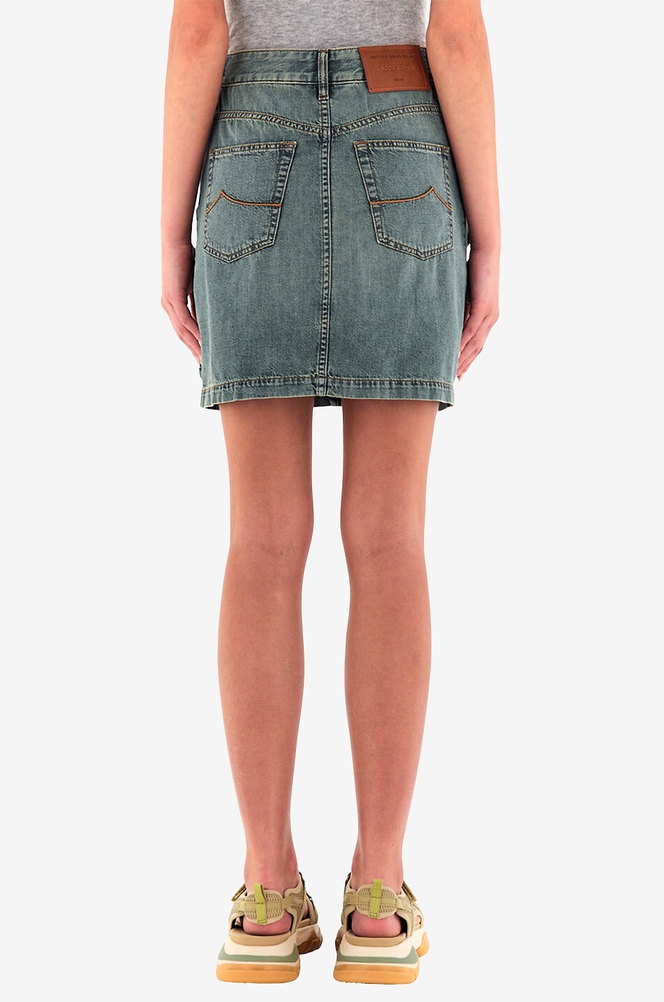 Cargo-Minirock aus Denim