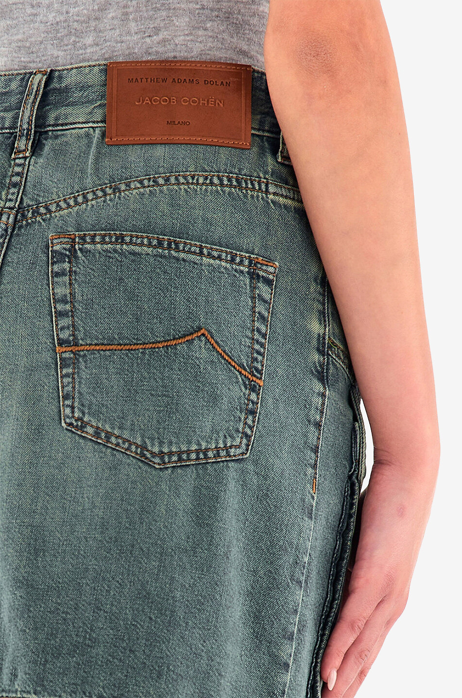 Cargo-Minirock aus Denim