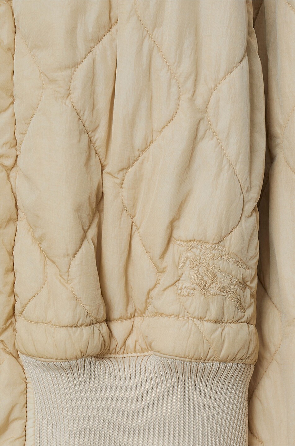 BURBERRY Oversize-Stepp-Bomberjacke Damen Hellbeige 6