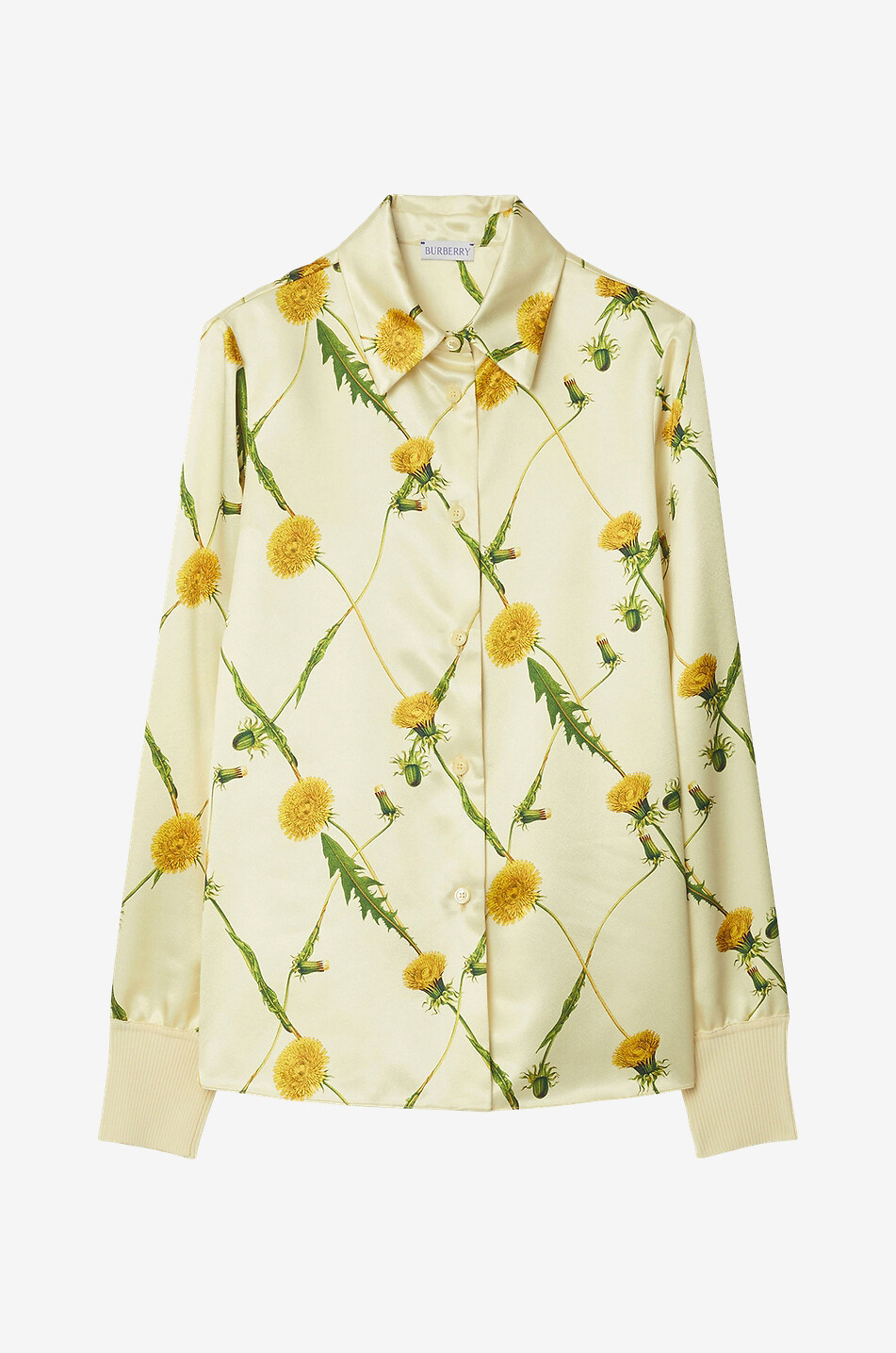 Langärmeliges Hemd mit Löwenzahnmuster