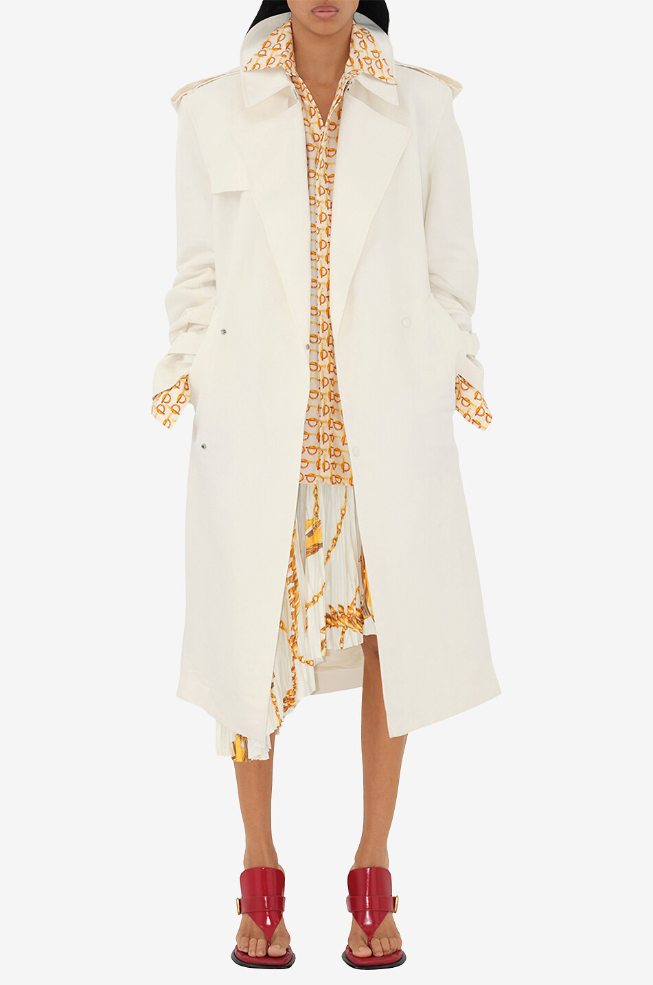 BURBERRY Monogram-printed silk shirt Women MULTI COLOURED 3