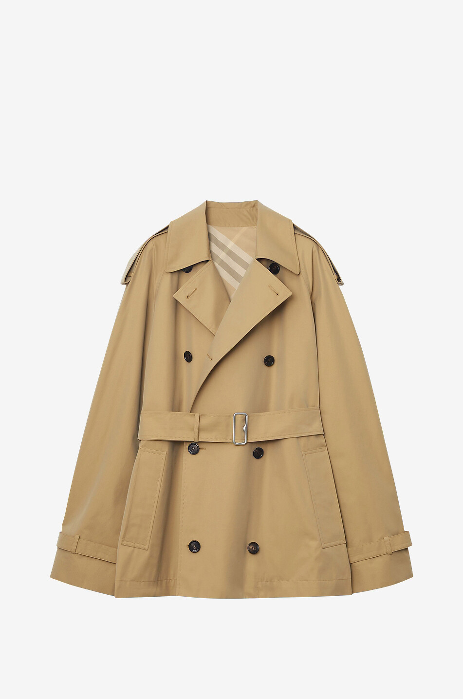 Short cotton trench coat BURBERRY Bongenie