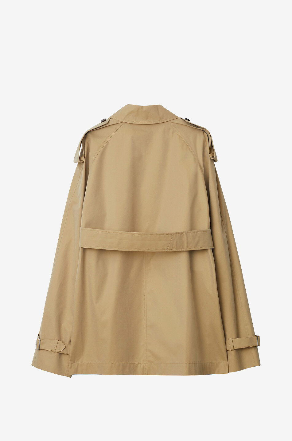 Kurzer Trenchcoat aus Baumwolle