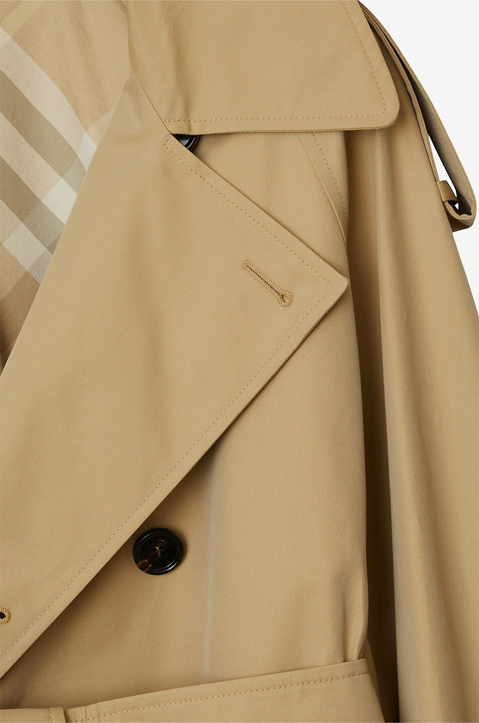 Kurzer Trenchcoat aus Baumwolle