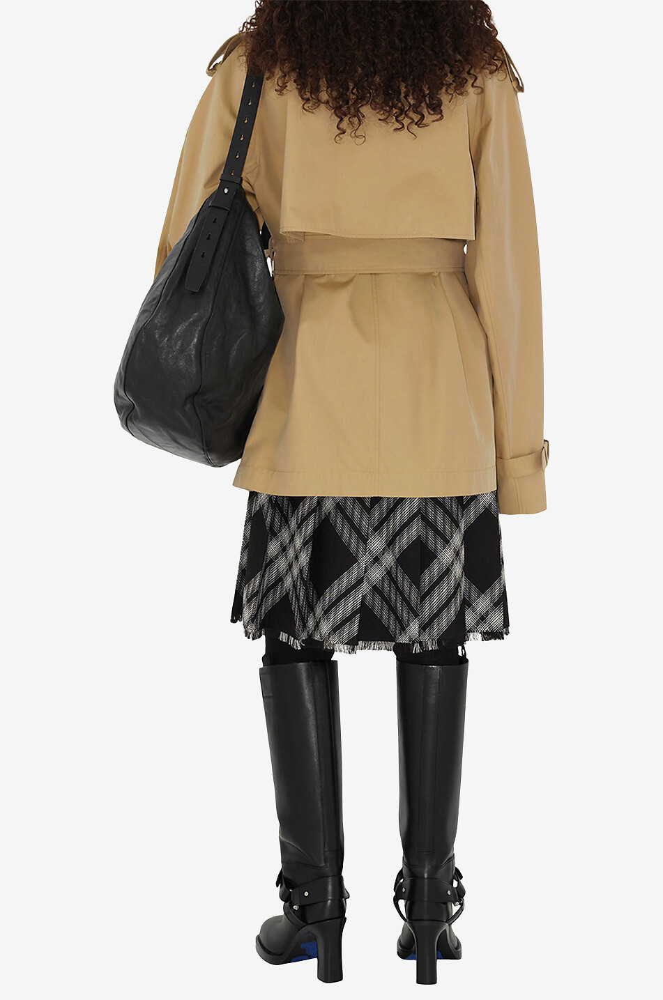 Kurzer Trenchcoat aus Baumwolle