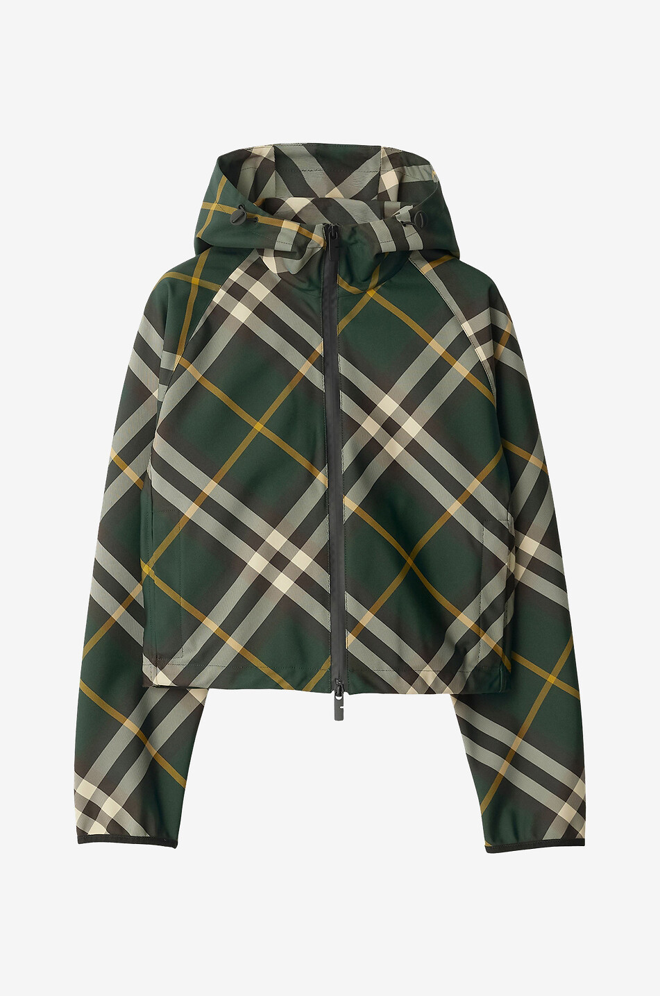 Check short light jacket