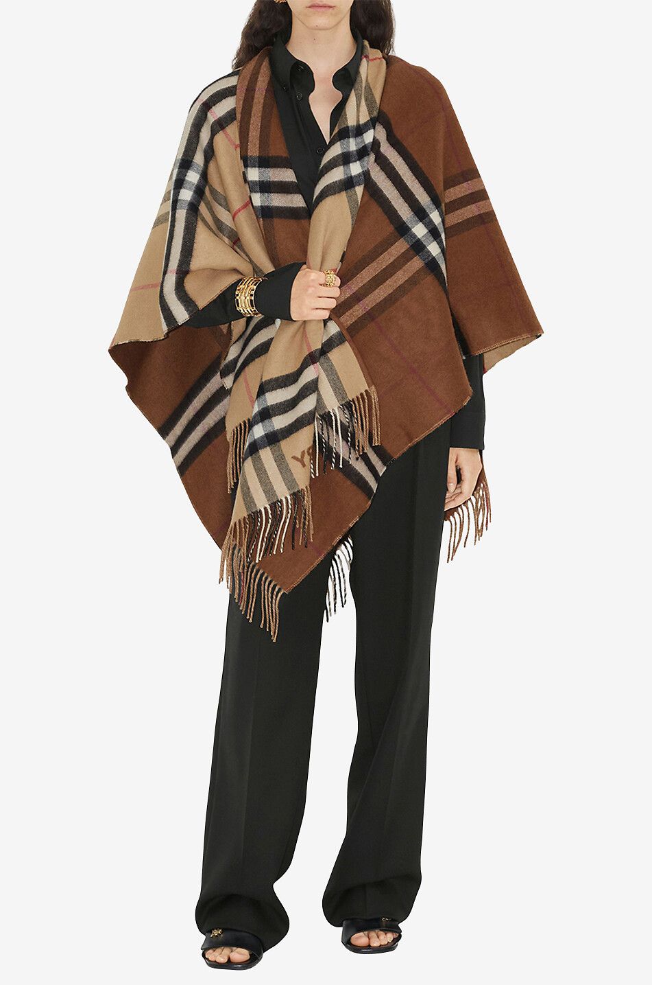 Burberry merino fashion wool cape