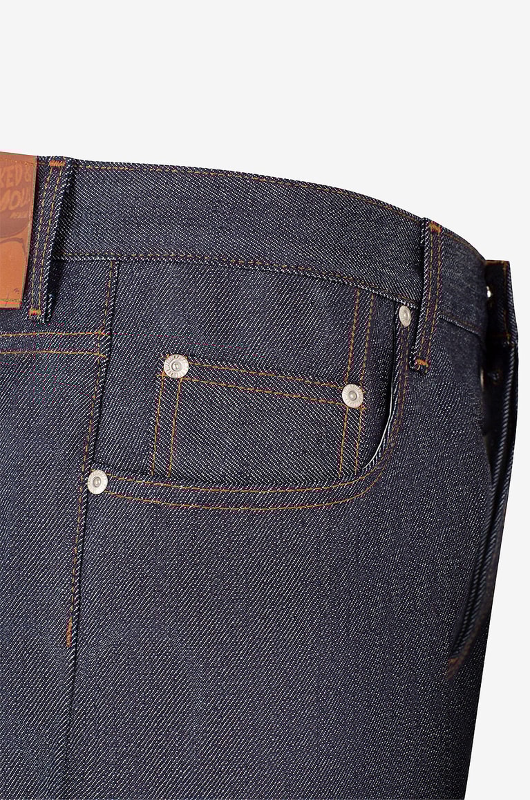 NAKED & FAMOUS DENIM The Easy Guy cotton straight-leg jeans Men BLUE 7