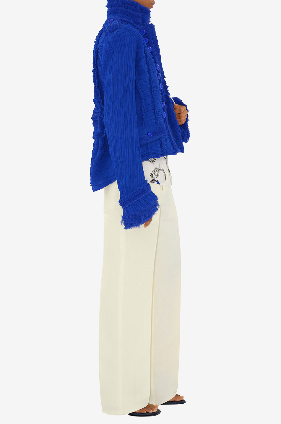 Pantalon carotte en toile