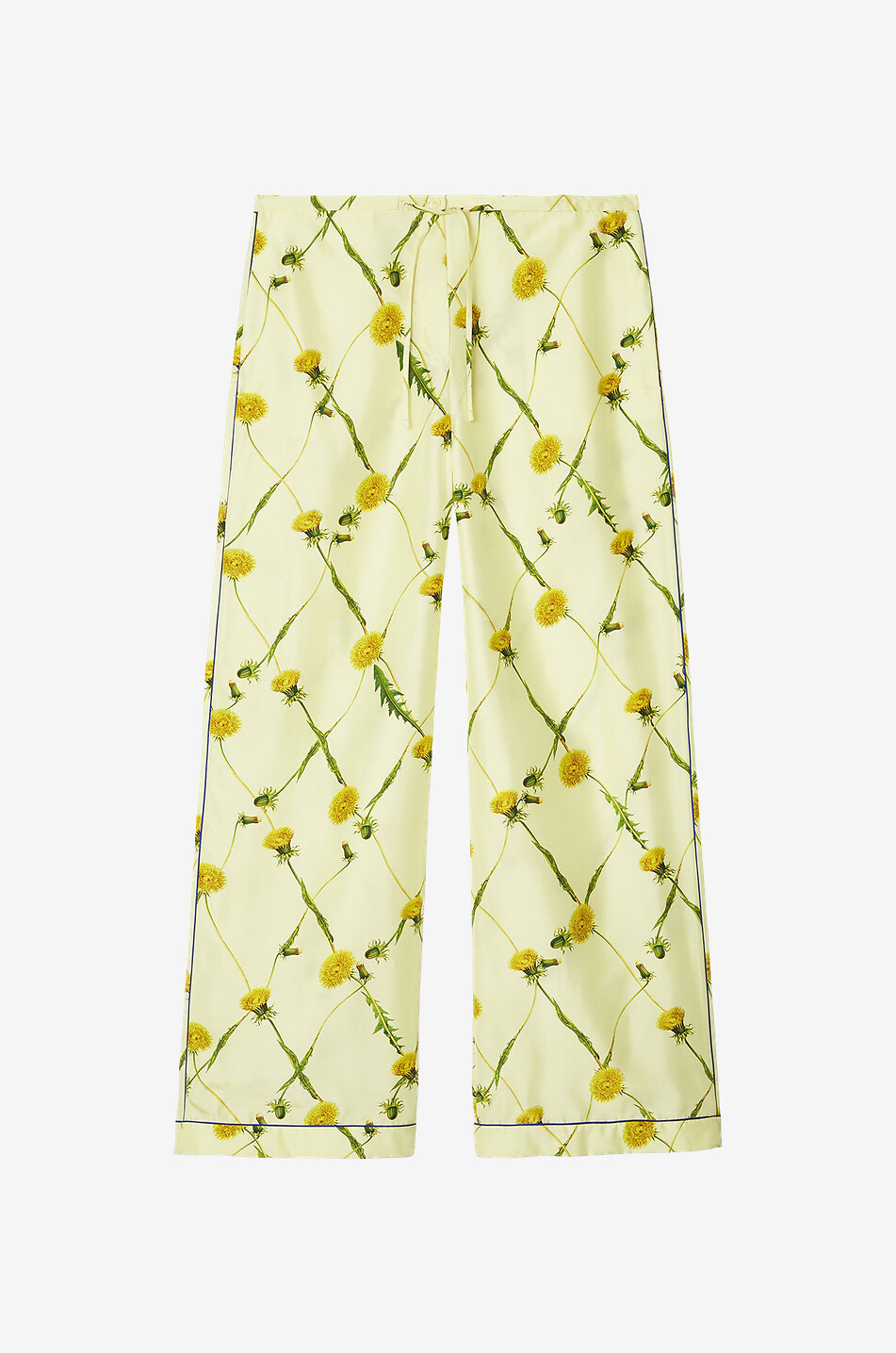 BURBERRY Dandelion patterned silk pyjama trousers Women MULTI COLOURED 1