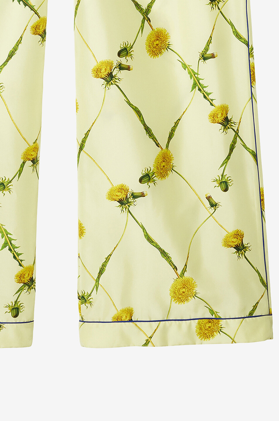 BURBERRY Dandelion patterned silk pyjama trousers Women MULTI COLOURED 7