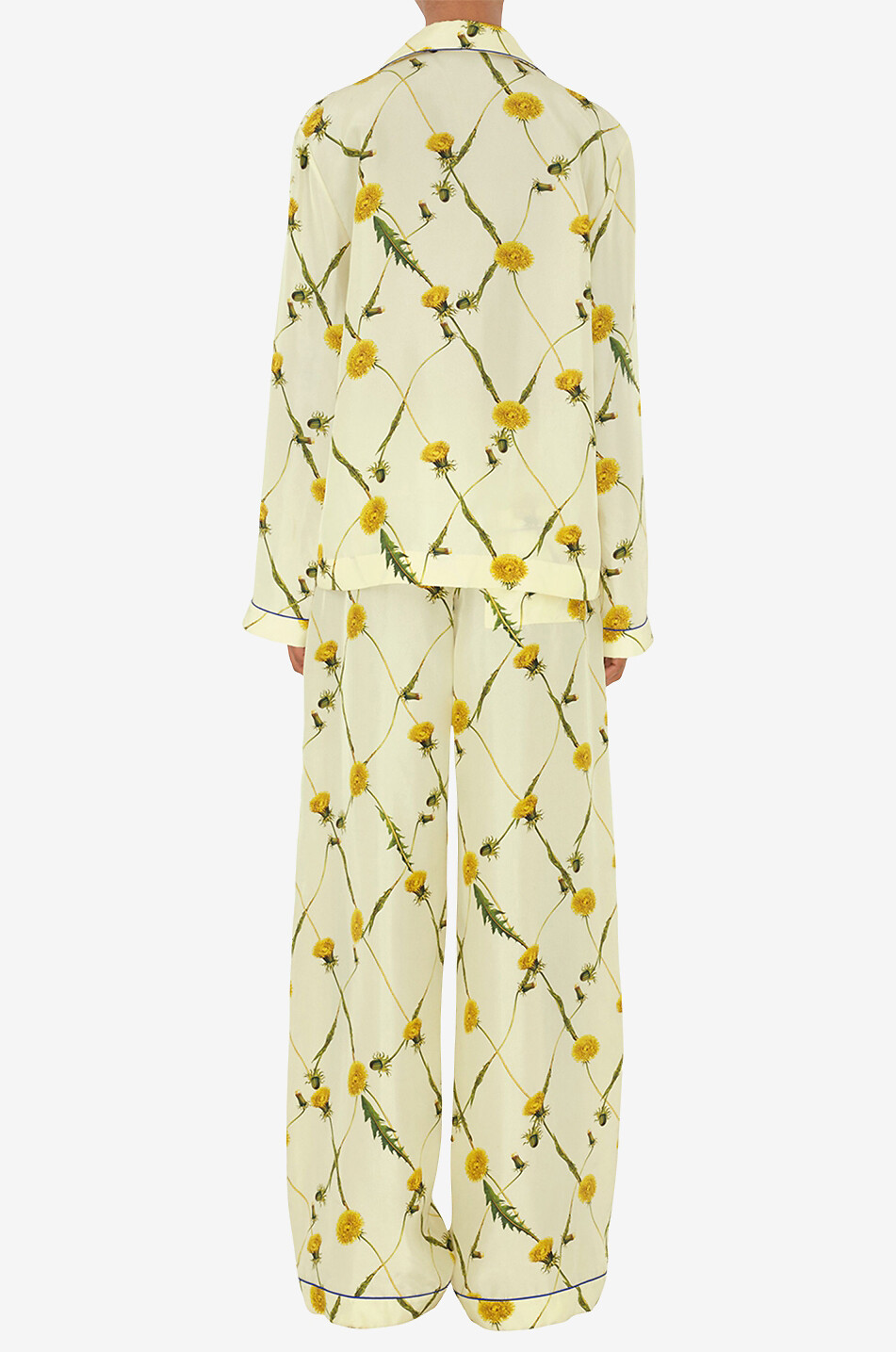BURBERRY Dandelion patterned silk pyjama trousers Women MULTI COLOURED 5